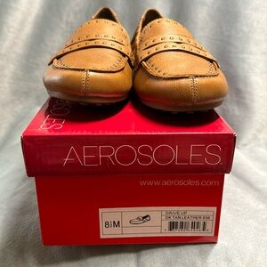 Aerosoles Tan Leather Loafers